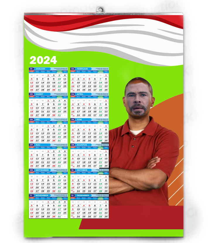 cetak disain kalender pemilu caleg 2024 di medan
